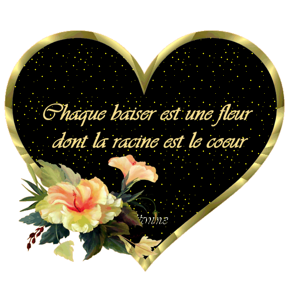 chaque baiser est une fleur dont la racine est le coeur